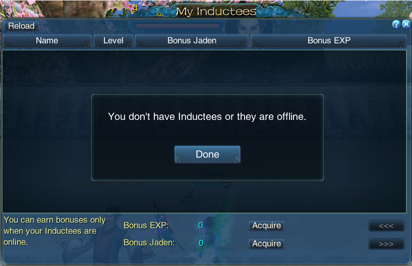 Inductor Rewards Interface